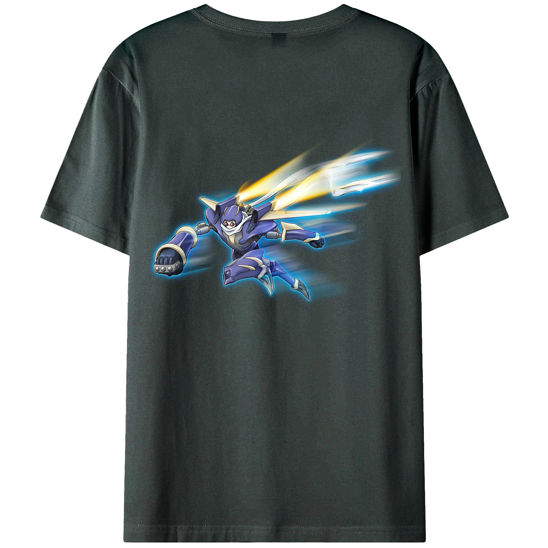 （画像用） 遊☆戯☆王 Yu-Gi-Oh! 綿100％ メンズ半袖Tシャツ（バックプリント） 通気性